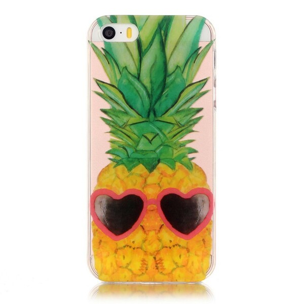 Funda transparente iPhone SE/5/5S Incognito Pineapple
