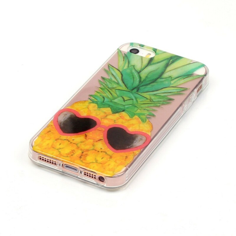 Funda transparente iPhone SE/5/5S Incognito Pineapple