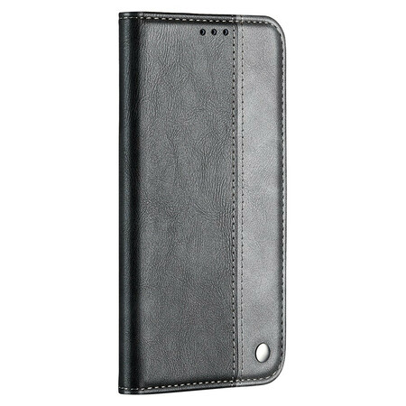 Flip Cover iPhone 13 Mini Bicolor Efecto Cuero