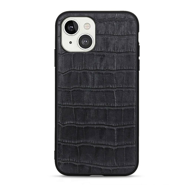 Funda de piel genuina con textura de cocodrilo para el iPhone 13 Mini