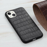 Funda de piel genuina con textura de cocodrilo para el iPhone 13 Mini