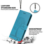 Funda para iPhone 13 Mini Árbol y Búhos con colgante