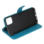 Funda para iPhone 13 Mini Árbol y Búhos con colgante