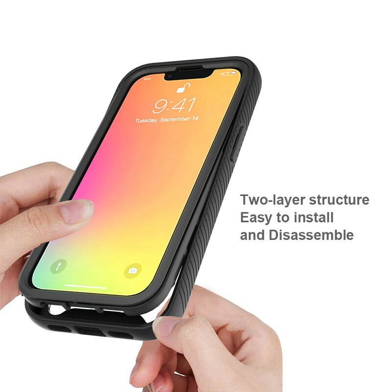 Funda iPhone 13 Mini Diseño Híbrido Bordes de Silicona - Dealy