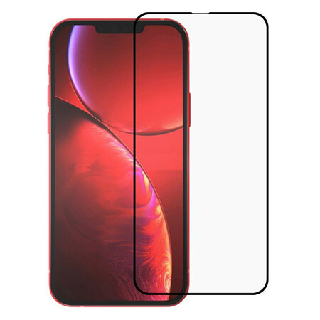 Protector de pantalla de cristal templado contorno negro iPhone 13 Mini