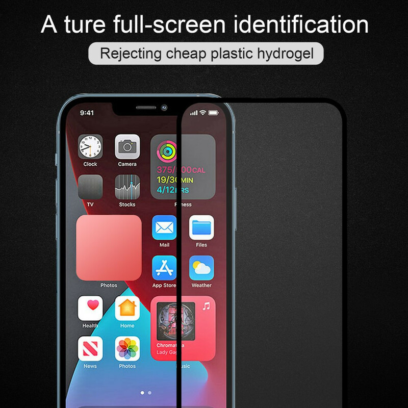 Protector de pantalla de cristal templado contorno negro iPhone 13 Mini -  Dealy