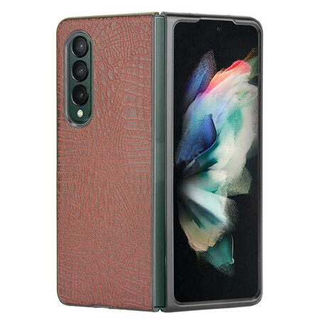 Funda de polipiel Samsung Galaxy Z Fold 3 5G Cocodrilo