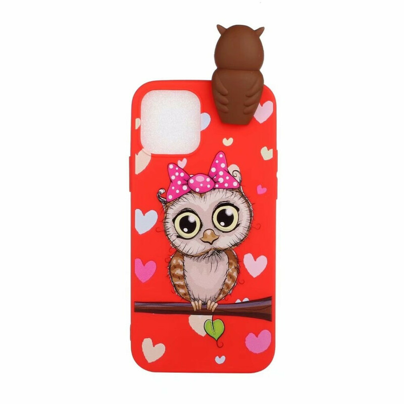 Funda iPhone 13 Pro Miss Owl 3D