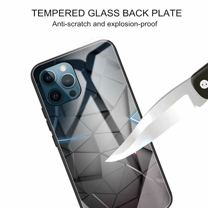 Funda de cristal templado para el iPhone 13 Pro Geometry