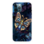Funda iPhone 13 Pro Max Mariposas Azules