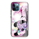 Funda de cristal templado Panda y Bambú para el iPhone 13 Pro