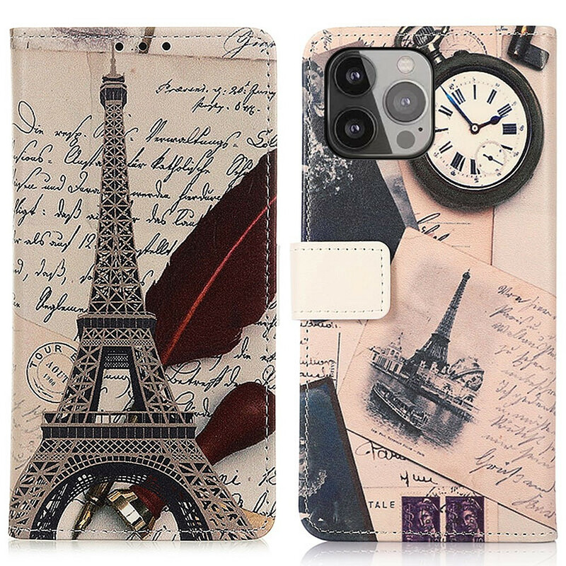 Funda iPhone 13 Pro Max Torre Eiffel Poeta