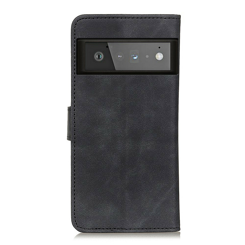 Funda Google Pixel 6 Pro Efecto Cuero Vintage KHAZNEH