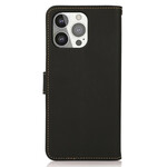Funda de cuero genuino KHAZNEH RFID para el iPhone 13 Pro Funda de cuero genuino KHAZNEH RFID para el iPhone 13 Pro