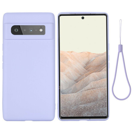 Funda de silicona líquida con colgante para el Google Pixel 6 Pro
