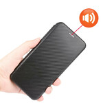 Flip Cover iPhone 13 Pro Fibra de Carbono