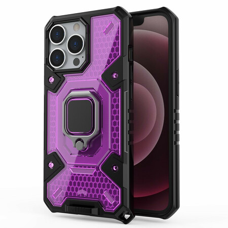 Funda de nido de abeja con anillo para el iPhone 13 Pro
