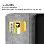 Flip Cover iPhone 13 Pro Efecto Cuero Bicolor
