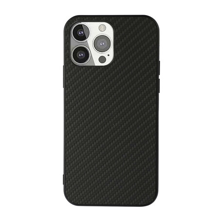 Funda iPhone 13 Pro Efecto Cuero Textura Fibra de Carbono