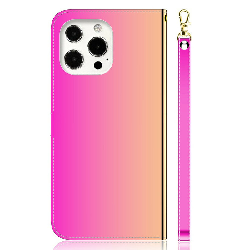 Funda para iPhone 13 Pro Leatherette Mirror Cover