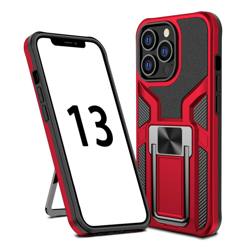 Carcasa COOL para iPhone 13 Pro Max Hard Anilla Rojo