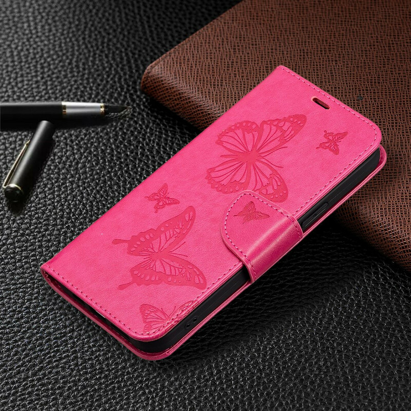 Funda para iPhone 13 Pro Butterfly Printed Lanyard