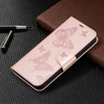 Funda para iPhone 13 Pro Butterfly Printed Lanyard