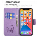 Funda para iPhone 13 Pro Butterfly Printed Lanyard