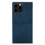 Flip Cover iPhone 13 Pro Style Leather Stitching Magnetic Clasp