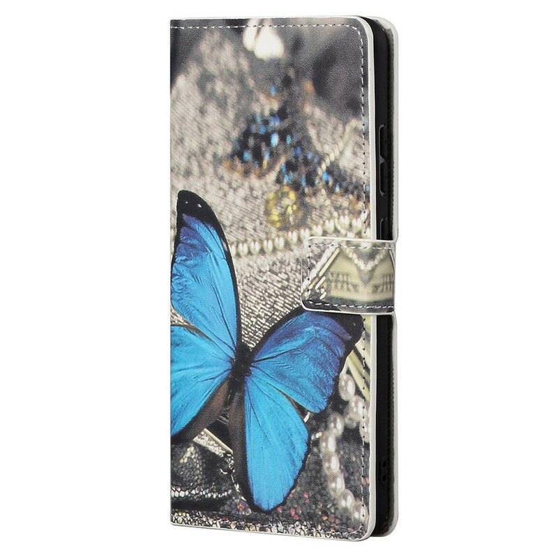 Funda iPhone 13 Pro Max Azul Mariposa