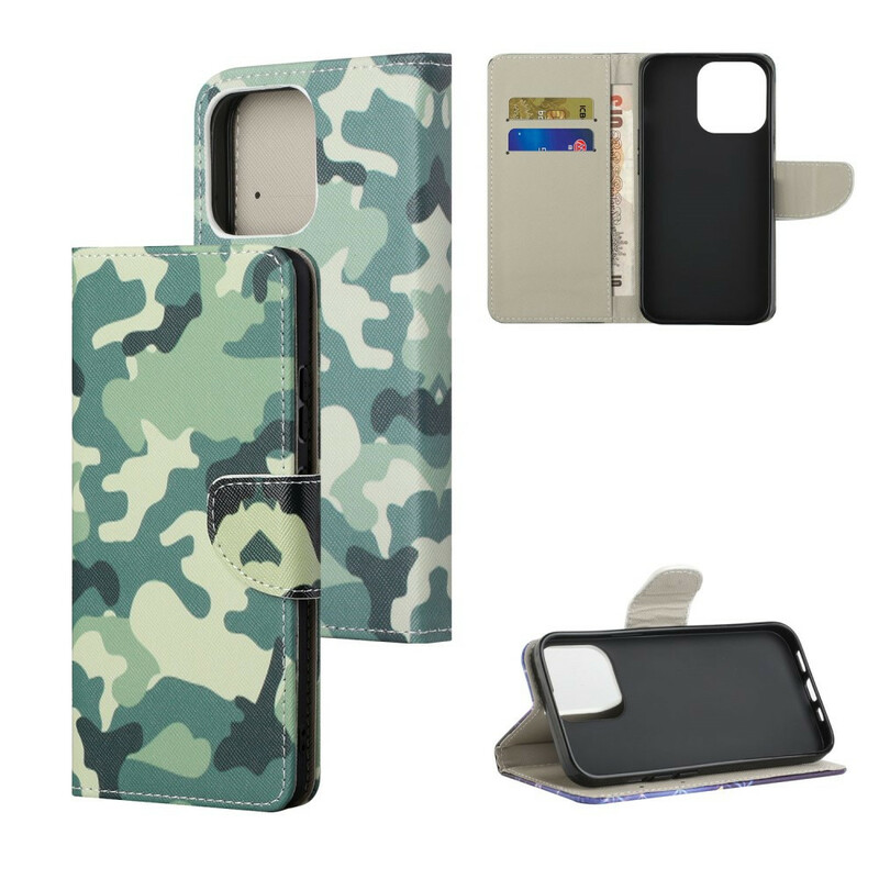 Funda para iPhone 13 Pro Max Camuflaje militar