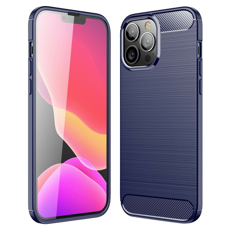 Funda de fibra de carbono Max para iPhone de 13" cepillada