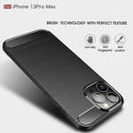Funda de fibra de carbono Max para iPhone de 13" cepillada