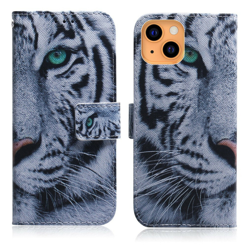 Funda de cara de tigre para el iPhone 13