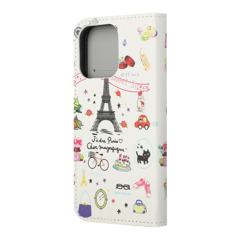 Funda iPhone 13 J'adore Paris