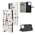 Funda iPhone 13 J'adore Paris