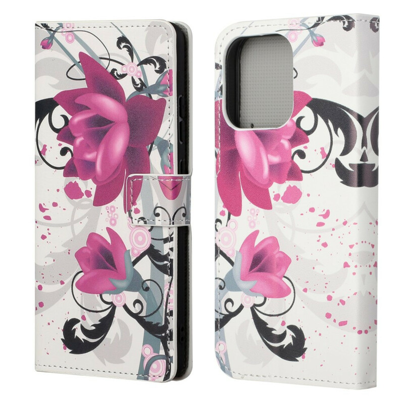 Funda para iPhone 13 Flores tropicales