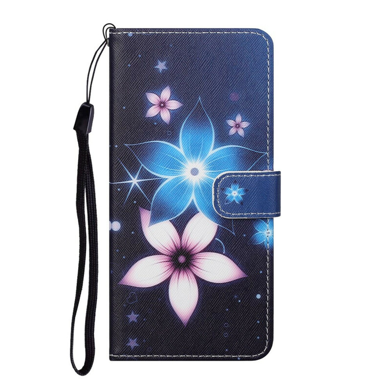 Funda para iPhone 13 Lunar Flowers con cordón