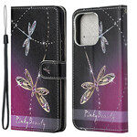 Funda para iPhone 13 Dragonfly con cordón