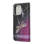 Funda para iPhone 13 Dragonfly con cordón