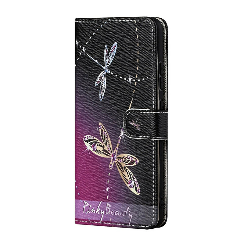 Funda para iPhone 13 Dragonfly con cordón