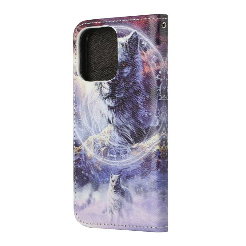 Funda iPhone 13 Winter Wolf con colgante