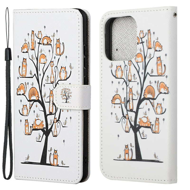 Funda de cordón para el iPhone 13 Funky Cats