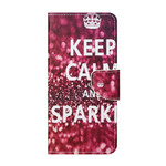 Funda para iPhone 13 Keep Calm and Sparkle