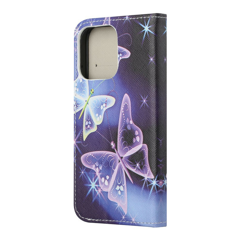 Funda para iPhone 13 Papillons Modernes