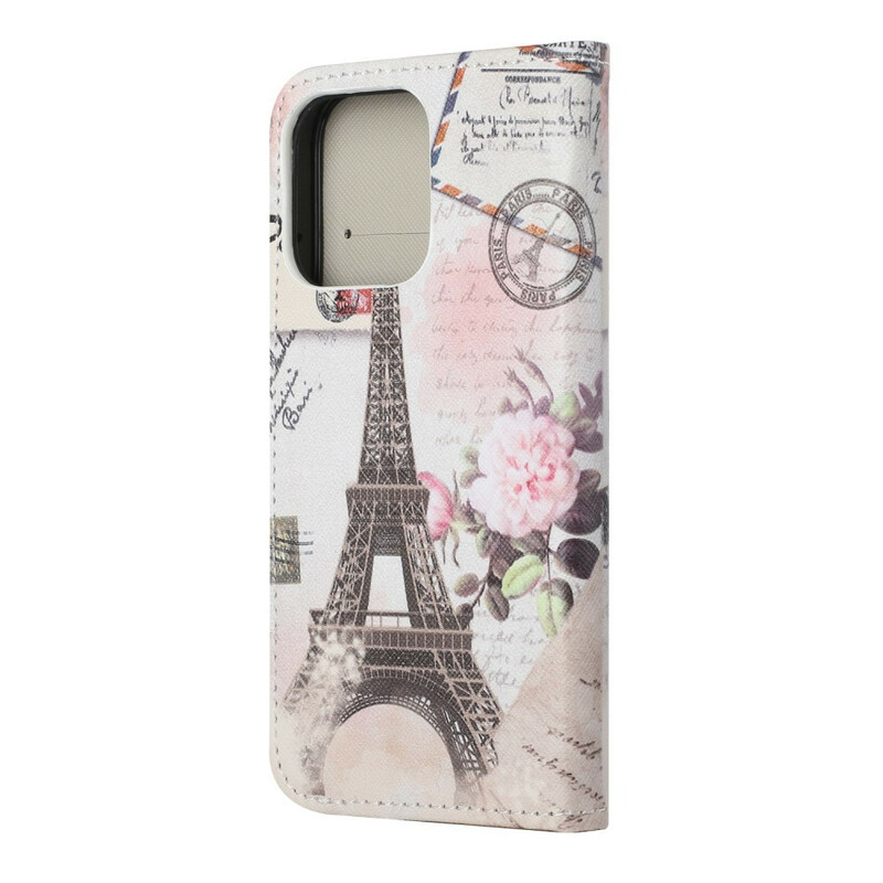 Funda retro de la Torre Eiffel para el iPhone 13