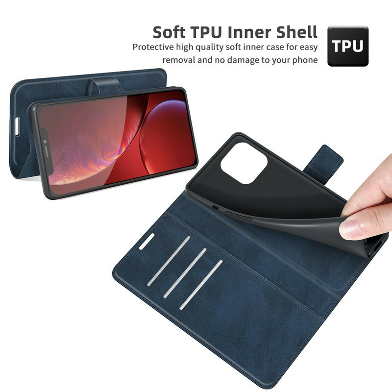Funda para el iPhone 13 Pro Max Efecto Cuero Slim Extreme