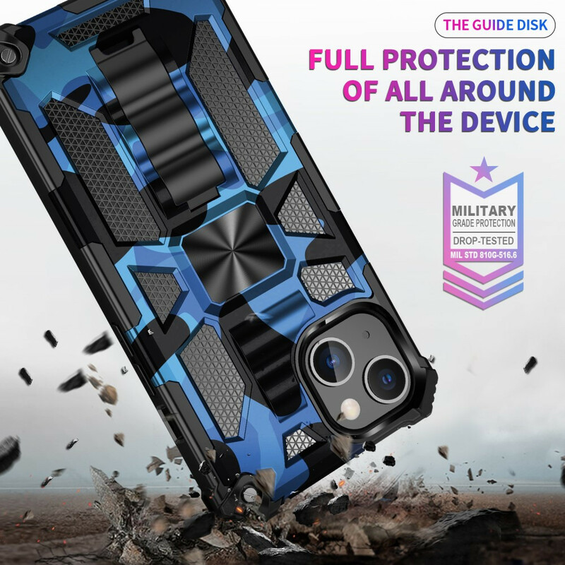 Funda de camuflaje para el iPhone 13 Pro Max Soporte extraíble