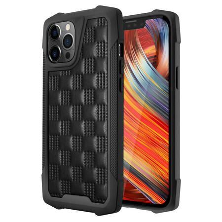 Funda iPhone 13 Pro Max Estilo Acolchado Esquinas Reforzadas