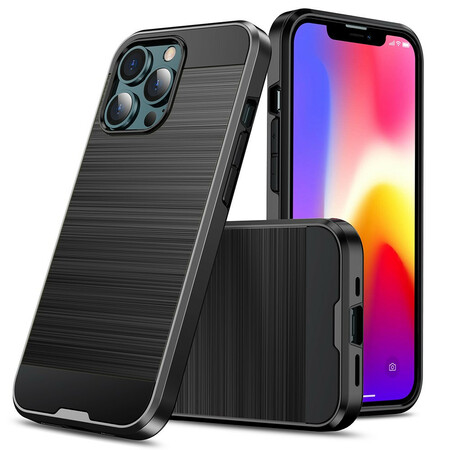 Funda de fibra de carbono cepillada para el iPhone 13 Pro Max